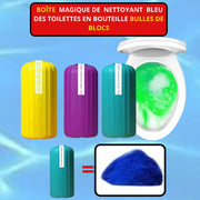 Boîte Magique de Nettoyage Toilette - 60 Bulles Blocs 💧