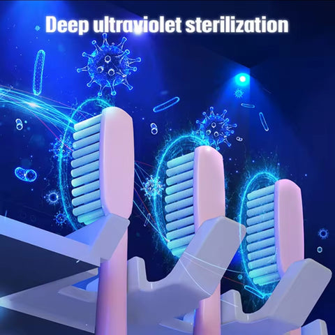 Distributeur Automatique de Dentifrice & Porte-Brosse à Dents UV – Hygiène Intelligente 2-en-1